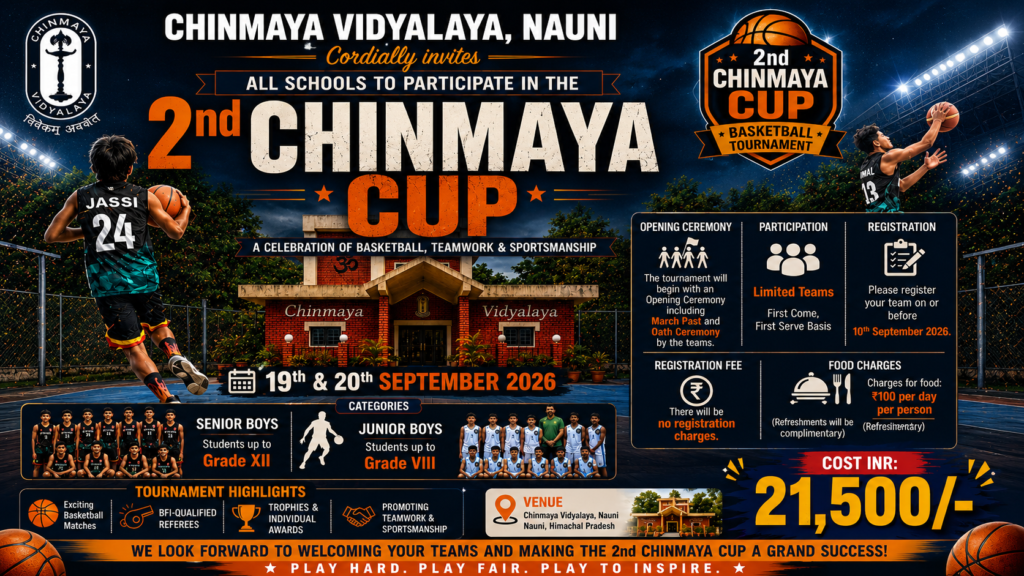 2nd Chinmaya Cup Inter-School Basketball Tournament 2026