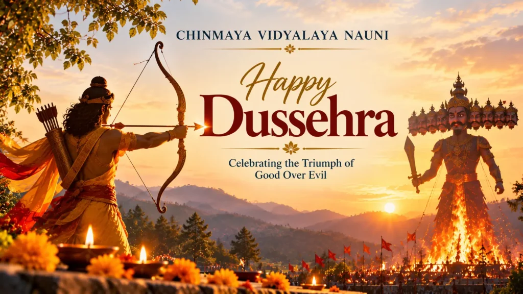 Dussehra Celebration at Chinmaya Vidyalaya Nauni: Celebrate Dussehra with Joy & Love