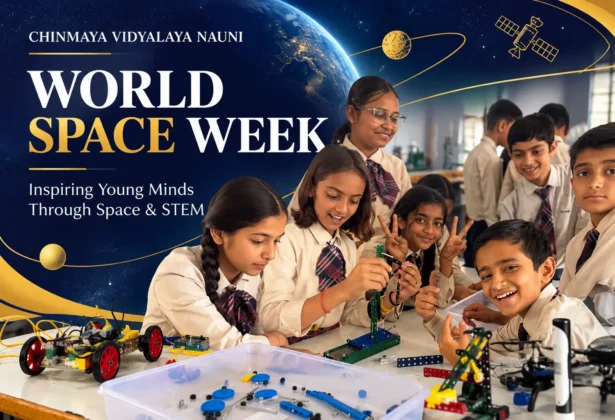 Students exploring space science during World Space Week